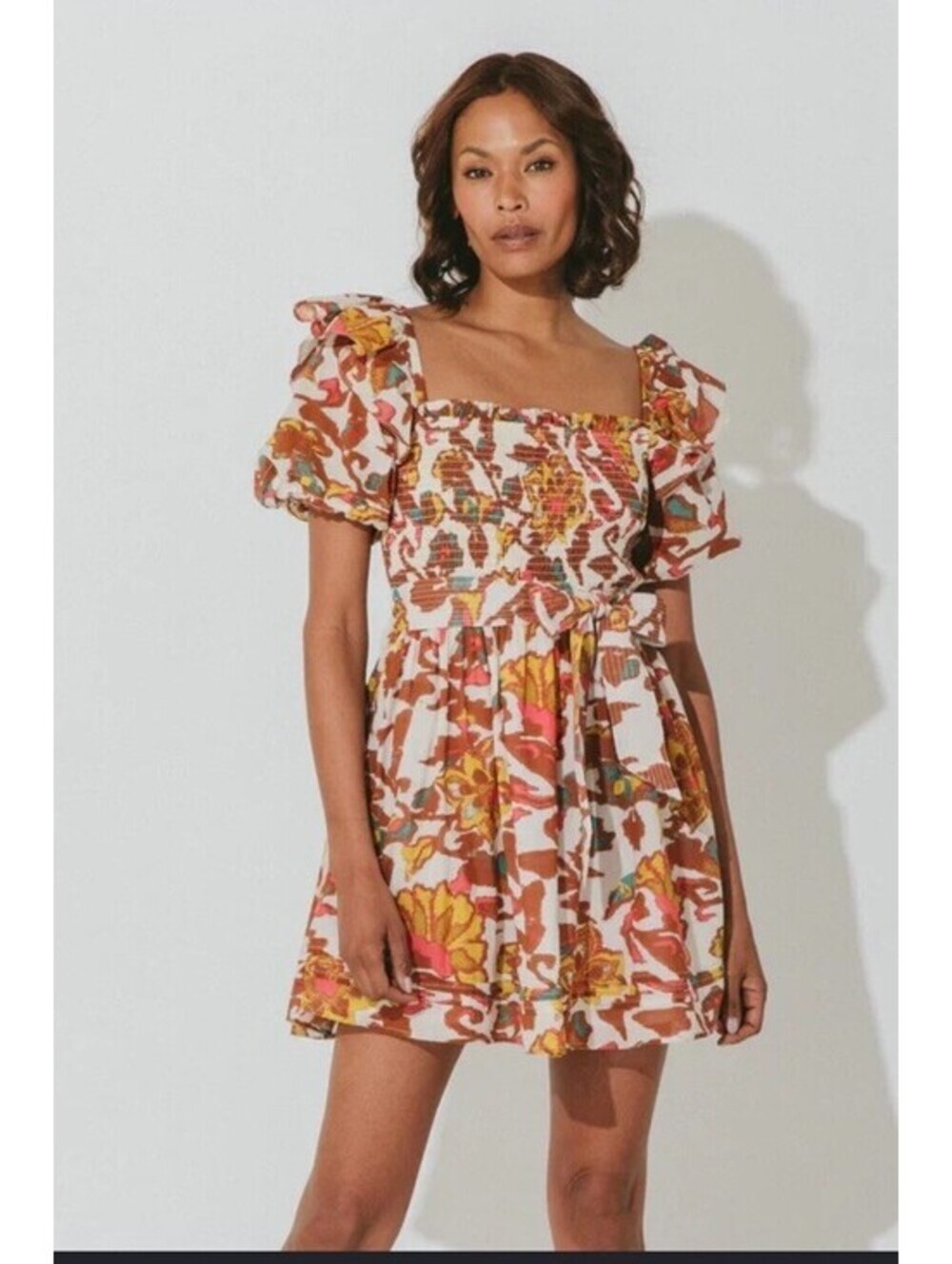 Cleobella Delfina Mini Dress In Shae Rustic Floral Size Small. Retail $228